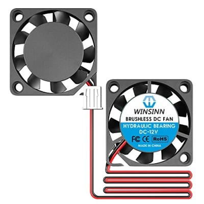 Abbildung von WINSINN Mini Ventilator, 20 mm, 2006 12V, hydraulisches Lager, bürstenlos, x 6,3 hohe Geschwindigkeit, 2 Stück