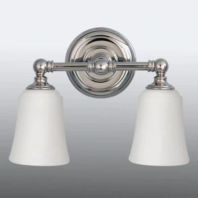 Abbildung von Feiss FE HUGOLAKE2BATH Wandleuchte Huguenot Lake 2xG9 H:24,8 L:15,2 B:33 IP44 3000K