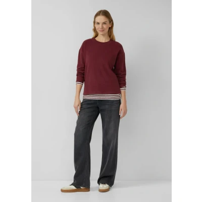 Abbildung von s.Oliver Strickpullover, Damen, Größe: 44, Bordeaux