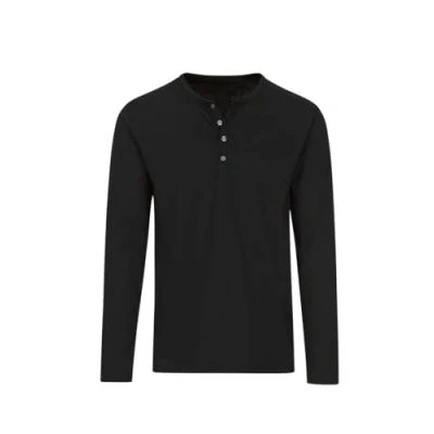 Abbildung von Trigema Herren Langarmshirt mit Knopfleiste