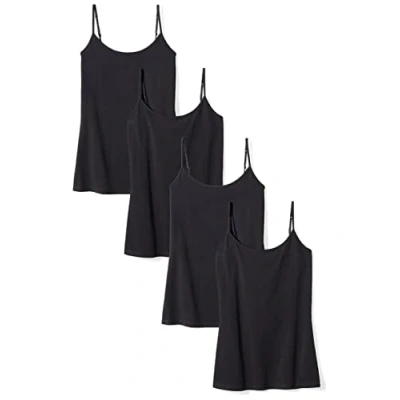 Abbildung von Amazon Essentials Damen Mieder mit schmaler Passform, 4er Pack, Schwarz, L