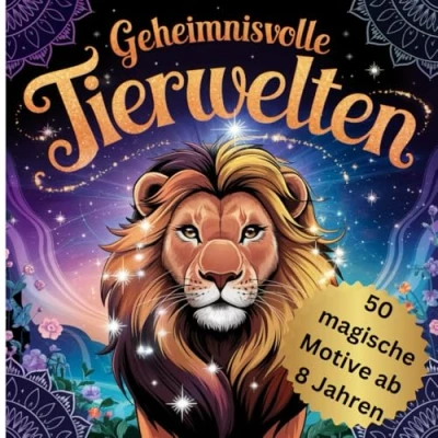 Abbildung von Geheimnisvolle Tierwelten: Magische Ausmalbilder für kreative Jungs und Mädchen; Ausmalbuch Kinder ab 8 Jahren