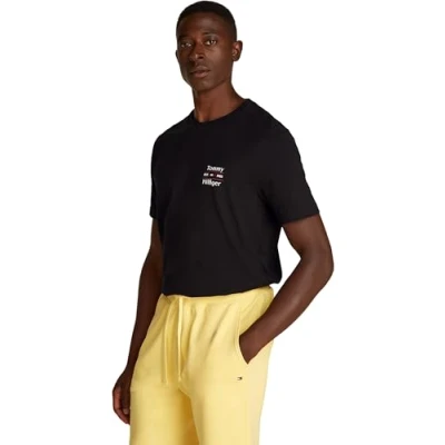 Abbildung von Tommy Hilfiger Stack Tshirt print, Herren, Größe: XL, Black