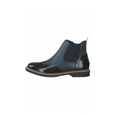 Abbildung von s.Oliver Chelsea Cowboy/Bikerstiefelette, Damen, Größe: 39, Navy comb Schuhe
