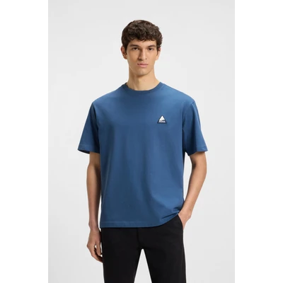 Abbildung von BOSS Fishpatch Tshirt print, Herren, Größe: Large, Open blue