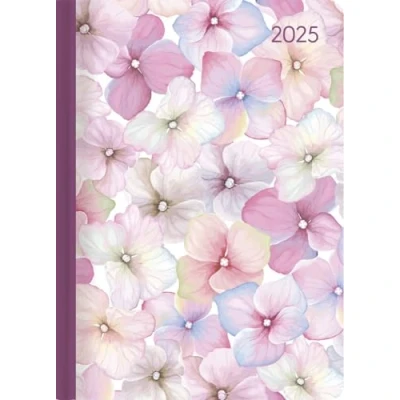 Abbildung von Alpha Edition Ladytimer Blossoms 2025 Taschenkalender, 10,7x15,2cm, Kalender mit 192 Seiten, Notizmöglichkeiten nach jedem Tag, Mondphasen und internationales Kalendarium