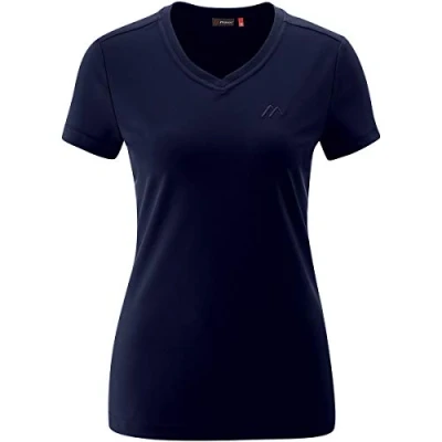 Abbildung von Maier Sports Damen T Shirt Trudy, einfarbiges Kurzarm Piqué