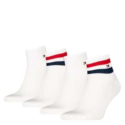 Abbildung von Tommy Hilfiger MEN Quarter Sport 4PACK Socken, Herren, Größe: 43 46, White