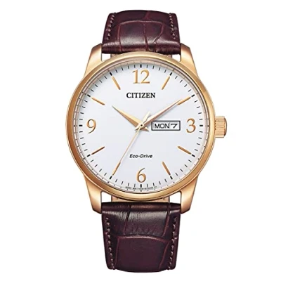 Abbildung von CITIZEN Herren Analog Quarz Uhr mit Leder Armband BM8553 16AE