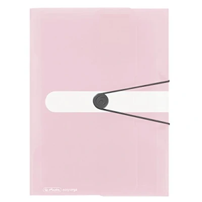 Abbildung von Herlitz 11408739 Gummizugmappe A4 3er Packung transparent rose