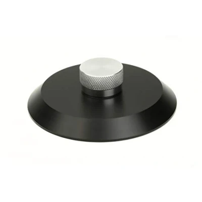 Abbildung von Dynavox Schallplattenklemme VC80, Klemme zum Fixieren der Schallplatte für Vinyl Plattenspieler, aus Aluminium, schwarz