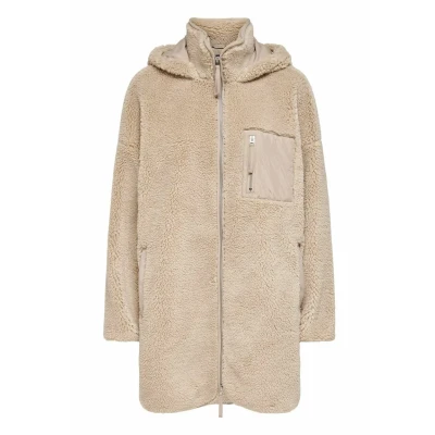 Abbildung von ONLY Sascha Sherpa Klassischer Mantel, Damen, Größe: M/L, Cuban sand