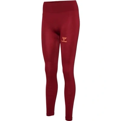 Abbildung von hummel Damen Hmlongrid Hw Seamless Tights Wo Leggings, Rhubarb/Nasturtium, XL EU