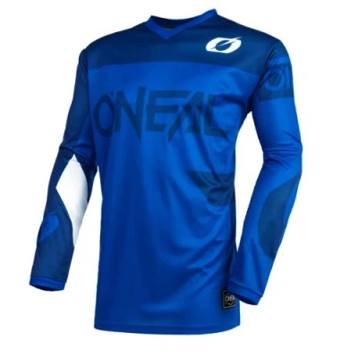 Abbildung von O&#039;NEAL Motocross Trikot Enduro MX Atmungsaktives Material, Gepolsterter Ellbogenschutz, Passform für maximale Bewegungsfreiheit Element Jersey Racewear Erwachsene Blau Größe S
