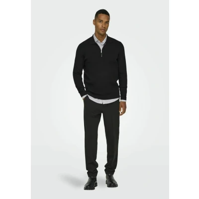 Abbildung von ONLY &amp; SONS Polokragenpullover »ONSCOOPER REG LS 12 HALF ZIP POLO«