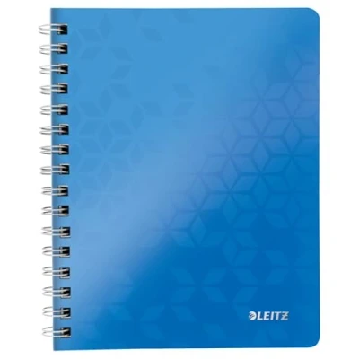 Abbildung von Leitz 46390036 Kollegblock WOW, A5, PP, liniert, holzfrei, 80 Blatt, blau metallic