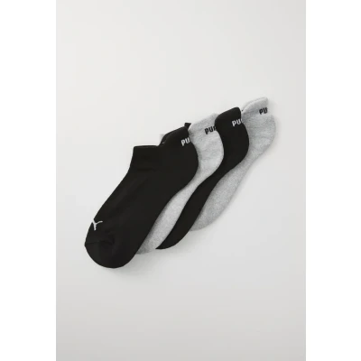 Abbildung von Puma Women Cushioned Sneaker 4 PACK Socken, Damen, Größe: 35 38, Grey melange/black