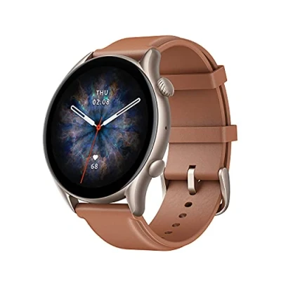 Abbildung von Amazfit Smartwatch GTR 3 Pro 46mm Fitness Watch mit GPS, Überwachung von Herzfrequenz, Schlaf, Stress, SpO2, über 150 Sportmodi, Bluetooth Anrufen, Musiksteuerung, Alexa