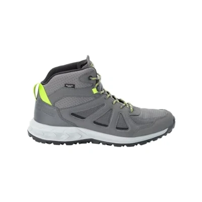 Abbildung von Jack Wolfskin Woodland 2 Texapore MID Hikingschuh, Herren, Größe: 45, Pebble grey Schuhe