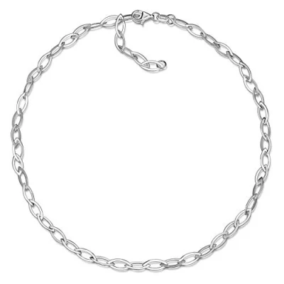 Abbildung von Materia Collier Silber 925 Damen Kette 45cm Ankerkette 5mm breit CO 43