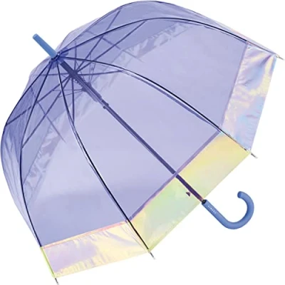 Abbildung von ESPRIT Glockenschirm mit Automatik transparent Shiny Border, 90 cm