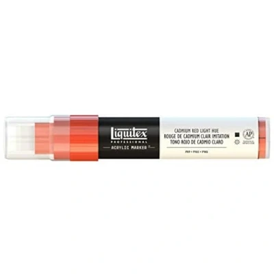 Abbildung von Liquitex 4610510 Professional Paint Marker, Acrylmarker mit hochpigmentierte Acrylfarbe auf Wasserbasis für den Innenbereich &amp; Außenbereich, breite Spitze Kadmiumrot hell Farbton