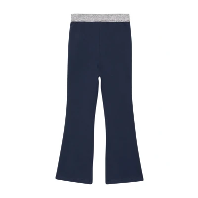 Abbildung von s.Oliver Flared MIT Glitzerbund Leggings Hosen für Kinder, Größe: 104, Navy