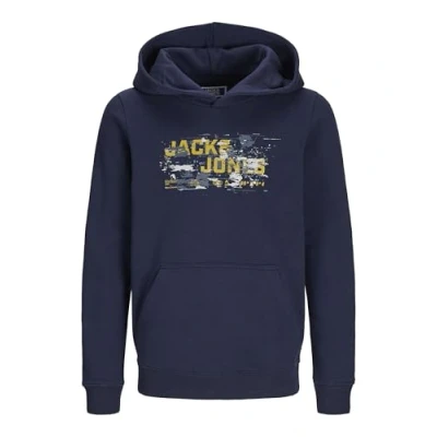 Abbildung von Jack &amp; Jones Junior Jcooutdoor LOGO HOOD JNR Kapuzenpullover für Kinder, Größe: 128, Navy blazer