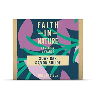 Abbildung von Faith In Nature, natürliche Handseife mit Lavendel, vegan &amp; Cruelty Free, ohne Parabene SLES, 100 g