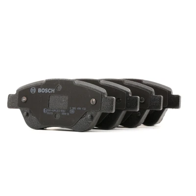Abbildung von BOSCH 0 986 494 132 Bremsbelagsatz Low Metallic mit Anti Quietsch Blech, Montageanleitung FIAT: Panda II Hatchback, 500 Hatchback
