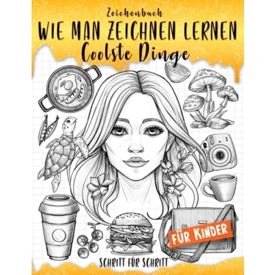 Abbildung von Zeichenbuch: Wie man Zeichnen Lernen Coolste Dinge Schritt für Kinder: Entdecke den Spaß am Zeichnen! Anleitungen ... (Wie Zeichnet Dinge, Band 4)