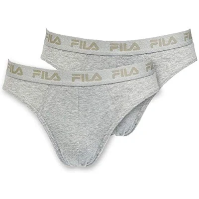 Abbildung von Fila Herren Slips 2 stück FU5003/2 Man Brief 400 L, Grey,