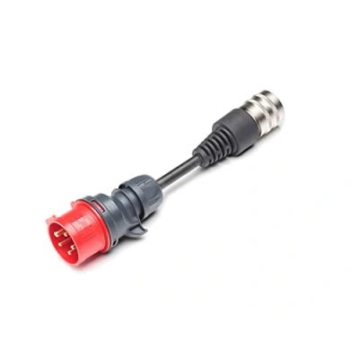 Abbildung von Juice Booster Adapter Industriestecker CEE 16A/400V Rot 11kW mit automatischer Adaptererkennung