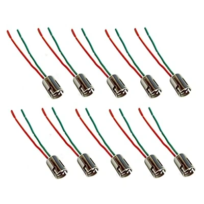 Abbildung von ShuoHui 10x B15 B15D / BA15D FASSUNG 1 FADEN LAMPENFASSUNG SOCKEL STECKER GLÜHBIRNE BOOT 12V 24V