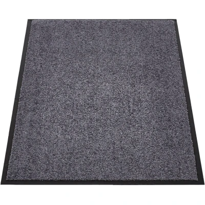 Abbildung von andiamo Premium Fußmatte Wash &amp; Clean langlebige Schmutzfangmatte Hauseingang als innen oder Fußabtreter im überdachten Außenbereich saugstarker Fußabstreifer 90 x 120 cm Grau