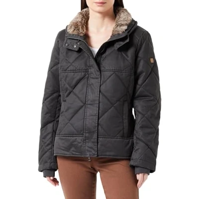 Abbildung von camel active MIT Stehkragen IM Vintage LOOK Winterjacke, Damen, Größe: 44, Black