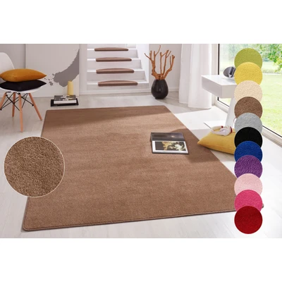 Abbildung von HANSE Home Teppich »Fancy«, rechteckig, 7 mm Höhe, Kurzflor, Läufer, uni, gekettelt, Wohnzimmer, Schlafzimmer, Esszimmer