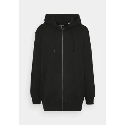 Abbildung von Jack &amp; Jones Jjebasic ZIP HOOD Sweatjacke, Herren, Größe: 2XL, Black