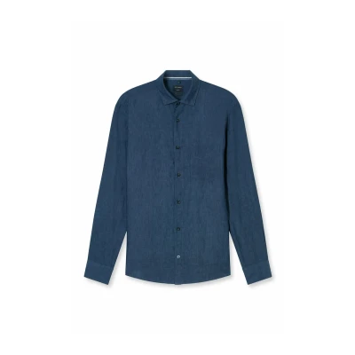 Abbildung von Olymp Casual Regular FIT KENT Hemd, Herren, Größe: Small, Royal