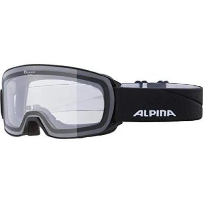 Abbildung von ALPINA NAKISKA Dclear Beschlagfreie, Extrem Robuste &amp; Bruchsichere OTG Skibrille Mit 100% UV Schutz Für Erwachsene, black, One Size