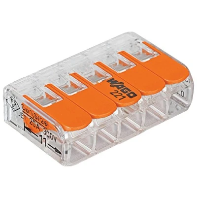Abbildung von 5x Wago Klemme 221 415 32A 450V Verbindungsklemme 5 polig mit Hebel
