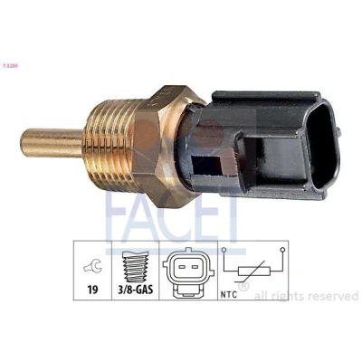 Abbildung von FACET 7.3230 Sensor, Kühlmitteltemperatur Made in Italy OE Equivalent