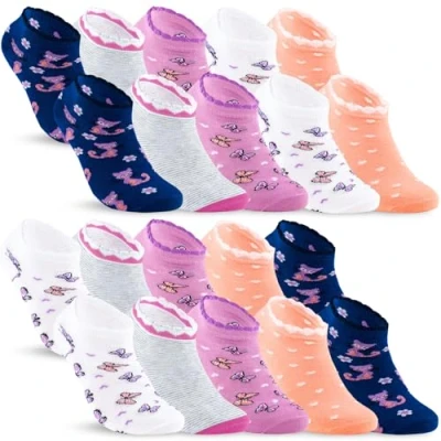 Abbildung von 10 Paar Kinder Sneaker Socken Jungen &amp; Mädchen Baumwolle Kindersocken 56269 (31 34)