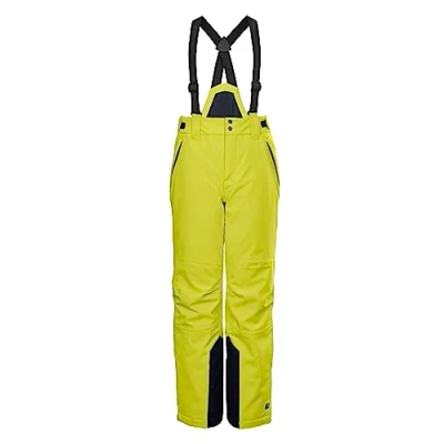 Abbildung von killtec Jungen Funktionshose/Skihose mit abzippbarem Latz, Schneefang und Kantenschutz KSW 79 BYS SKI PNTS, Lime, 128, 37310 000