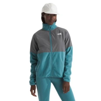 Abbildung von The North Face Glacier Heavyweight FULL ZIP Jacket Fleecejacke, Damen, Größe: Small, Algae blue/smoked pearl