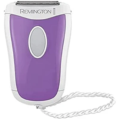 Abbildung von Remington Damenrasierer Compact smooth&amp;silky WSF4810, angewinkelter Scherkopf, Nass und Trockenanwendungen, weiß/lila