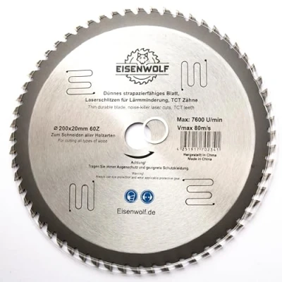 Abbildung von 200 mm Sägeblatt, Kreissägeblatt für Holz x 20( &gt;16) mit 60 Zähnen