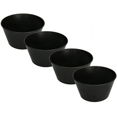 Abbildung von KOTARBAU® 4er Set Gummianrührbecher 2 L nrührschale für Gips Spachtelmassen Baumassen Robustes Flexibles Weich PVC