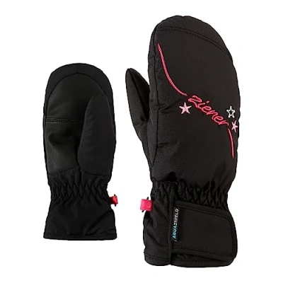 Abbildung von Ziener Mädchen LULANA AS MITTEN GIRLS glove junior Ski handschuhe, black, 7 (XL)