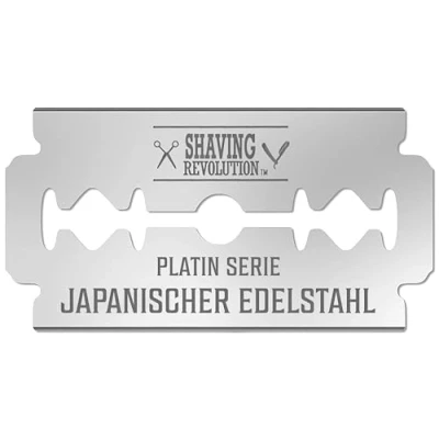 Abbildung von Viking Revolution Rasierklingen 100 Stück Herren Sicherheitsrasierklingen für Rasieren Platin Rasierhobel, Japanischer Edelstahl